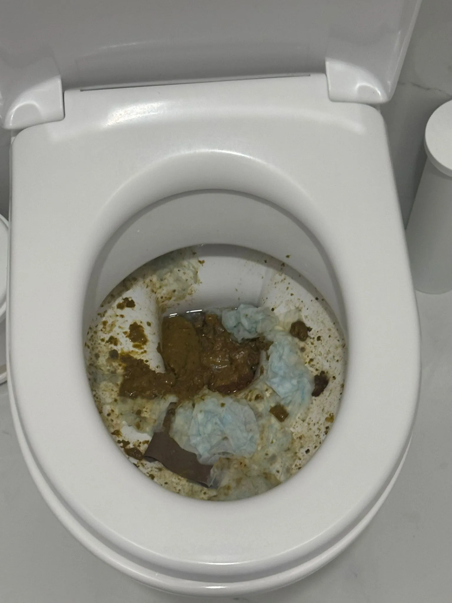 technicien Plombier Express intervenant sur des WC bouchés